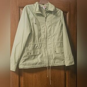 Style & Co. Light Sage Green Sport Zip Jacket